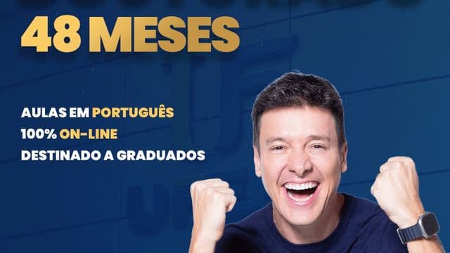 Banner do Doutorado 100% EAD da UFEM, diploma de instituição parceira americana em 48 meses