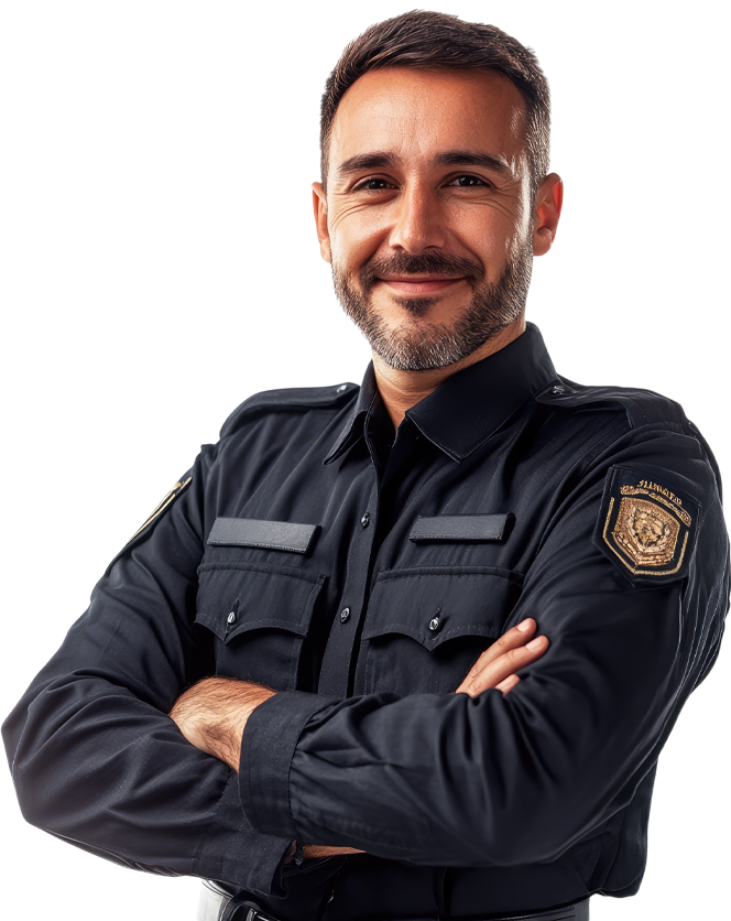 Policial em serviço representando carreiras em concursos policiais PF PRF Polícia Civil