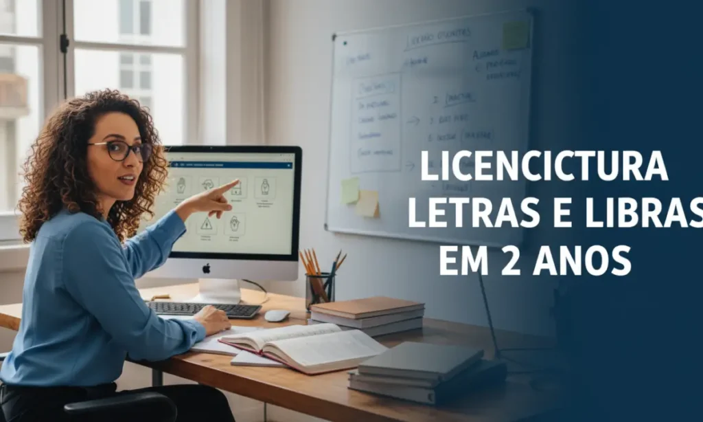 Licenciatura Letras e Libras em 2 anos