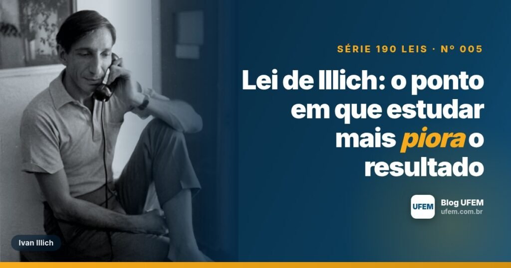 Lei de Illich: o ponto em que estudar mais piora o resultado