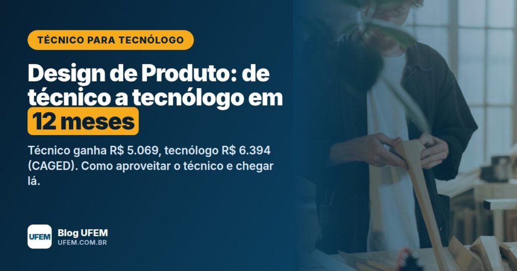 Design de Produto: de técnico a tecnólogo em 12 meses