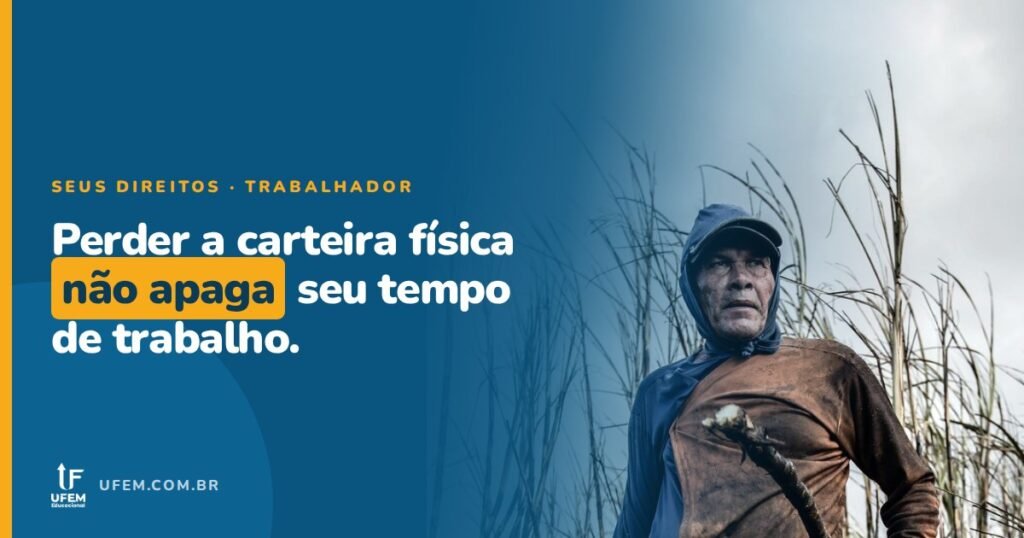 Perdeu a carteira de trabalho física? A carteira de trabalho digital já guarda o seu tempo