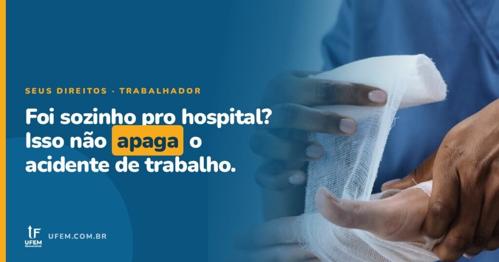 Cortou a mão no trabalho e mandaram você ir sozinho ao hospital?