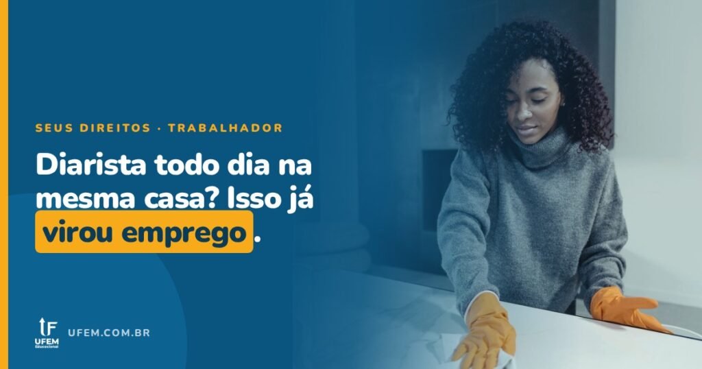 Diarista ou empregada doméstica: o que decide não é o nome, é quantos dias você vai