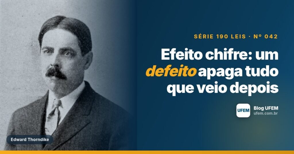 Efeito chifre: um defeito apaga tudo que veio depois