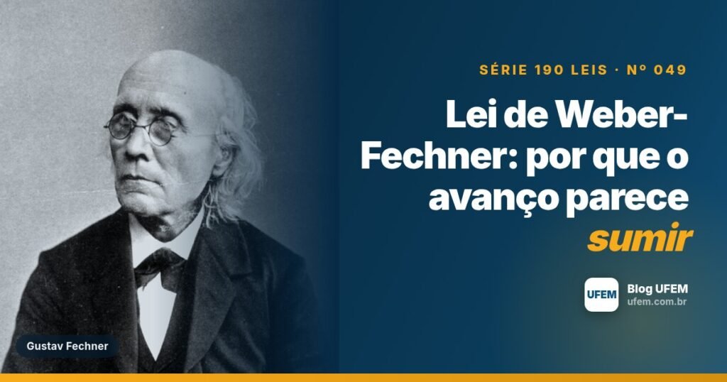 Lei de Weber-Fechner: por que o avanço parece sumir